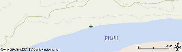福島県西会津町（耶麻郡）新郷大字三河（上真板）周辺の地図