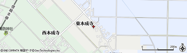 新潟県三条市東本成寺96周辺の地図