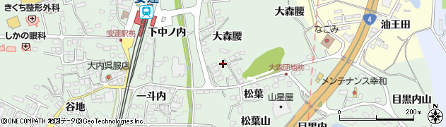 福島県二本松市油井大森腰21周辺の地図