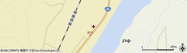 福島県西会津町（耶麻郡）上野尻（明神前）周辺の地図