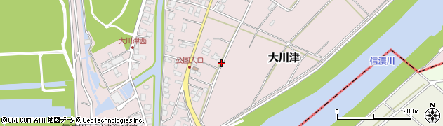 新潟県燕市大川津周辺の地図