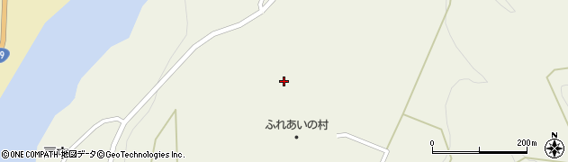 福島県西会津町（耶麻郡）新郷大字三河（中前山後）周辺の地図