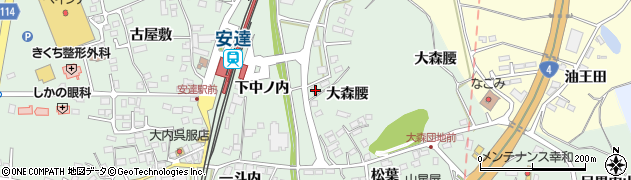 福島県二本松市油井大森腰55周辺の地図