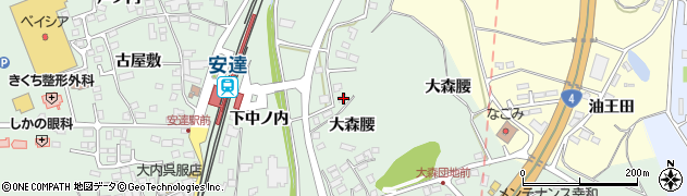 福島県二本松市油井大森腰39周辺の地図