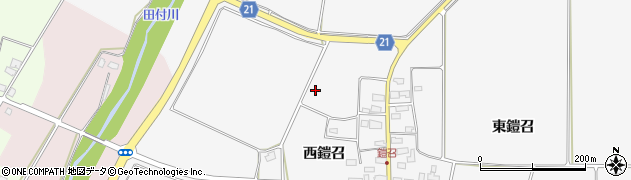 福島県喜多方市塩川町四奈川周辺の地図