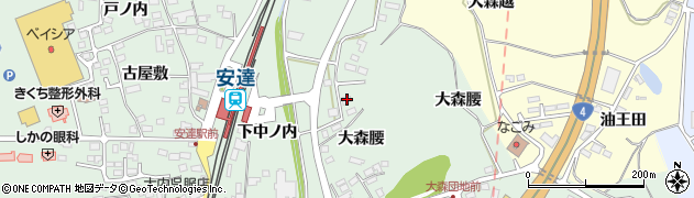 福島県二本松市油井大森腰41周辺の地図