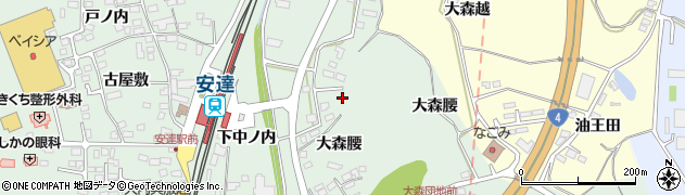 福島県二本松市油井大森腰35周辺の地図