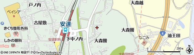 福島県二本松市油井大森腰36周辺の地図