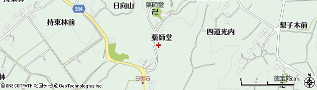 福島県二本松市油井（薬師堂）周辺の地図
