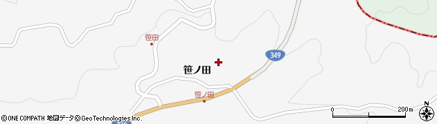 福島県二本松市針道笹ノ田116周辺の地図