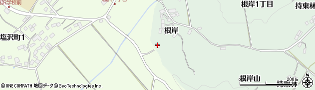 福島県二本松市油井根岸山8周辺の地図