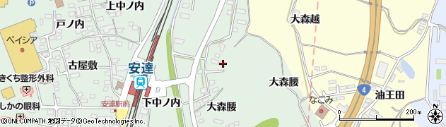 福島県二本松市油井大森腰69周辺の地図