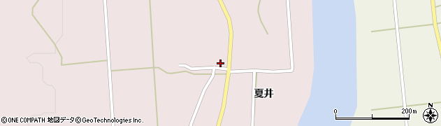 福島県喜多方市高郷町夏井（中江前）周辺の地図