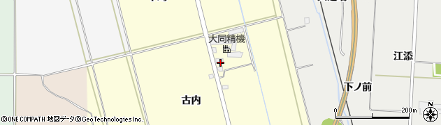 福島県喜多方市塩川町新井田谷地古内周辺の地図