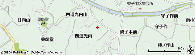 福島県二本松市油井四道光内前周辺の地図