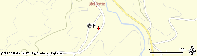 福島県二本松市木幡岩下周辺の地図
