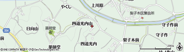 福島県二本松市油井四道光内周辺の地図