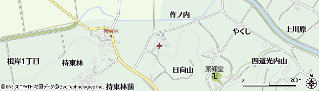 福島県二本松市油井（作ノ内）周辺の地図