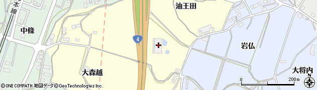 福島県二本松市渋川油王田126周辺の地図