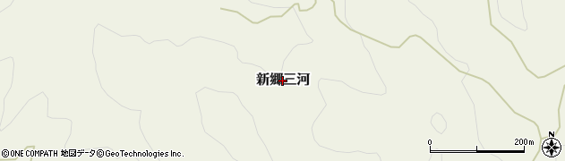 福島県西会津町（耶麻郡）新郷大字三河周辺の地図