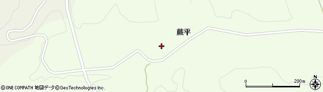 福島県川俣町（伊達郡）山木屋（蕨平）周辺の地図