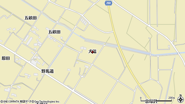 〒975-0042 福島県南相馬市原町区雫の地図