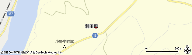 福島県喜多方市高郷町峯（利田甲）周辺の地図