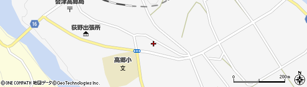 福島県喜多方市高郷町上郷中割丁周辺の地図