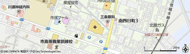 原信四日町店周辺の地図