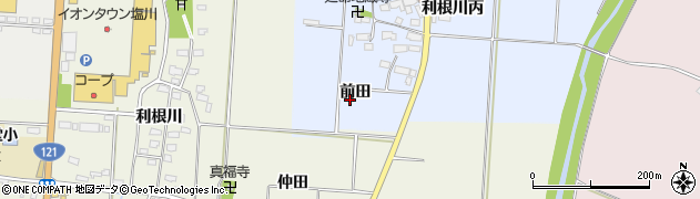 福島県喜多方市塩川町三吉前田周辺の地図