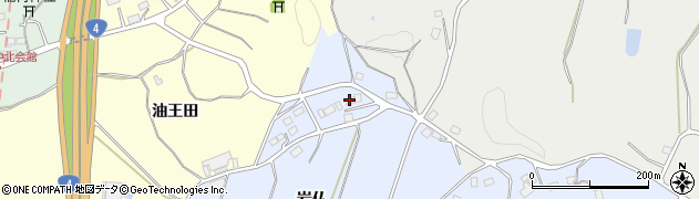 福島県二本松市上川崎（岩仏）周辺の地図