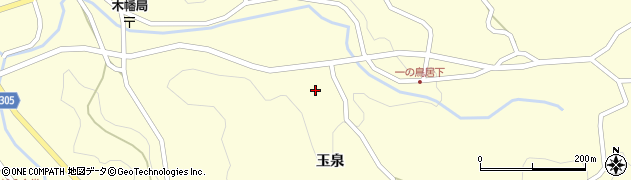 福島県二本松市木幡玉泉周辺の地図
