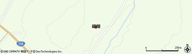 福島県川俣町（伊達郡）山木屋（細畑）周辺の地図