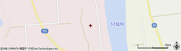 福島県喜多方市高郷町夏井（長尾原）周辺の地図