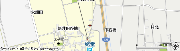 福島県喜多方市塩川町新井田谷地（百五十苅）周辺の地図