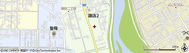 新潟県三条市諏訪周辺の地図