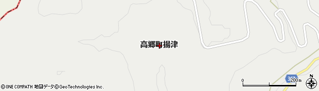 福島県喜多方市高郷町揚津周辺の地図