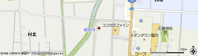 福島県喜多方市塩川町新江木上の台周辺の地図