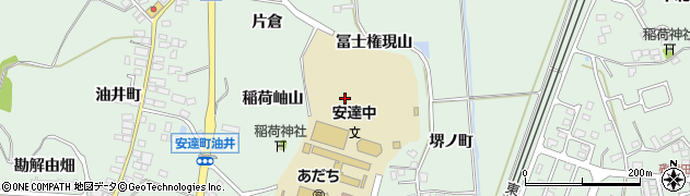 福島県二本松市油井（堺町山）周辺の地図