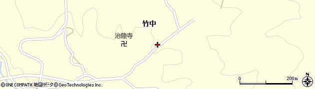 福島県二本松市木幡竹中周辺の地図