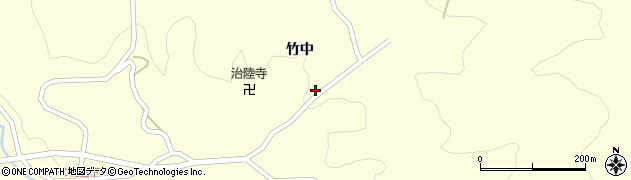 福島県二本松市木幡（竹中）周辺の地図