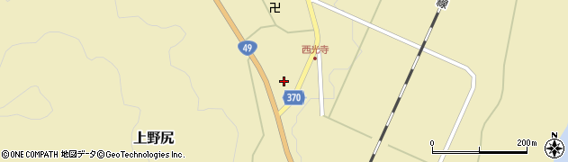 福島県西会津町（耶麻郡）上野尻（江向）周辺の地図