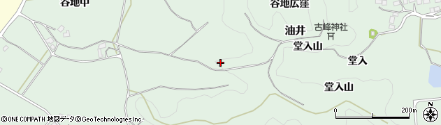 福島県二本松市油井周辺の地図