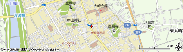 三条大崎郵便局周辺の地図
