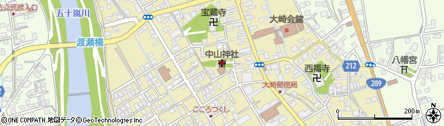 中山神社周辺の地図