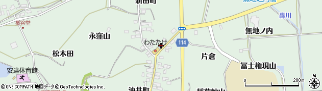 福島県二本松市油井新田町35周辺の地図