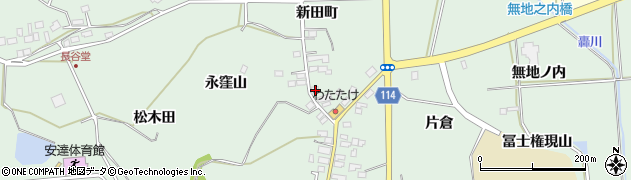 福島県二本松市油井新田町44周辺の地図