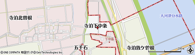 新潟県長岡市寺泊下中条周辺の地図