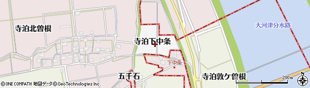 新潟県長岡市寺泊下中条周辺の地図