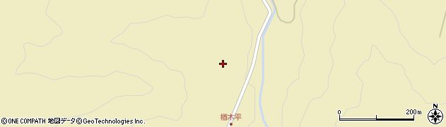 福島県西会津町（耶麻郡）宝坂大字屋敷（芋平沢）周辺の地図